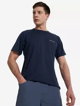 Футболка мужская Columbia Alpine Chill Pro Ss Crew, Синий