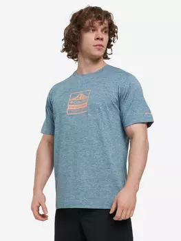 Футболка мужская Columbia Kwick Hike Graphic Ss Tee, Голубой