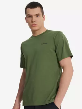 Футболка мужская Columbia Men'S Sun Trek Short Sleeve Tee, Зеленый
