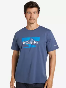 Футболка мужская Columbia Path Lake Graphic Tee II, Синий