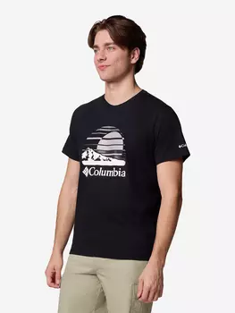 Футболка мужская Columbia Path Lake Graphic Tee II, Черный