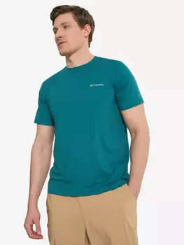 Футболка мужская Columbia Tech Trail Crew Neck Ii, Голубой