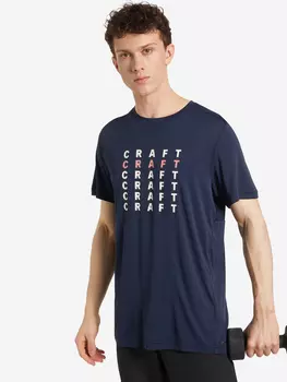 Футболка мужская Craft Core Charge, Синий, размер 50-52