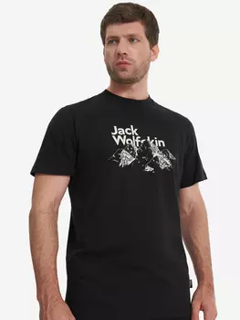 Футболка мужская Jack Wolfskin Bergblick, Черный