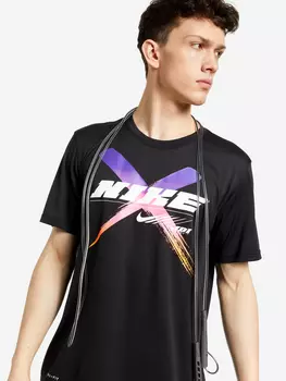 Футболка мужская Nike Dri-FIT, Черный, размер 44-46