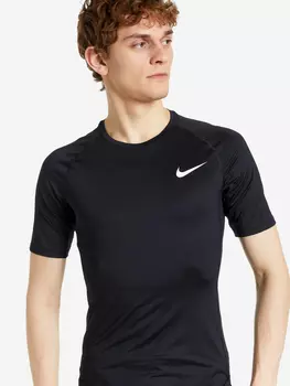 Футболка мужская Nike Pro, Черный, размер 44-46
