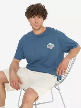 Футболка мужская оверсайз Quiksilver Crystal Jet, Синий