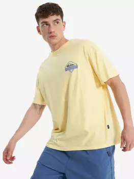 Футболка мужская оверсайз Quiksilver Crystal Jet, Желтый