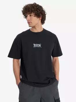 Футболка мужская оверсайз Quiksilver Mercury Chrome Lightning, Черный