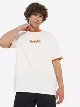 Футболка мужская оверсайз Quiksilver Ticket To The Beach Ringer, Белый