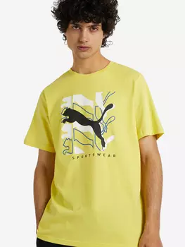 Футболка мужская PUMA Athletics, Желтый