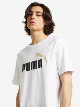 Футболка мужская PUMA ESS 2 Col Logo, Белый, размер 44-46