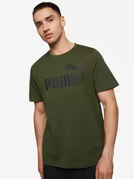 Футболка мужская PUMA Ess Logo, Зеленый