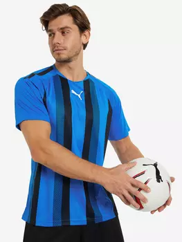 Футболка мужская PUMA teamLIGA Striped Jersey, Синий