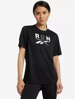 Футболка мужская Reebok Running Speedwick Graphic, Черный, размер 46
