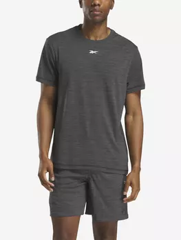 Футболка мужская Reebok Train Melange, Черный