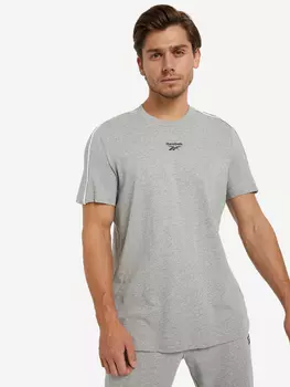 Футболка мужская Reebok Wor Piping, Серый, размер 54