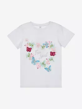 Футболка Playtoday для девочки, Белый