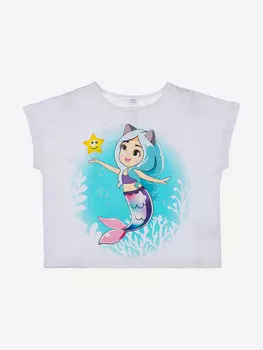 Футболка Playtoday для девочки, Белый