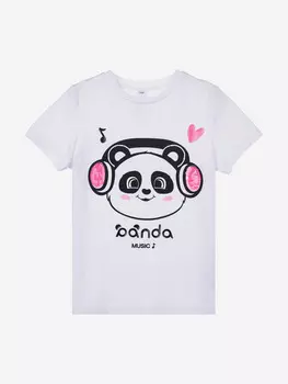 Футболка Playtoday для девочки, Белый