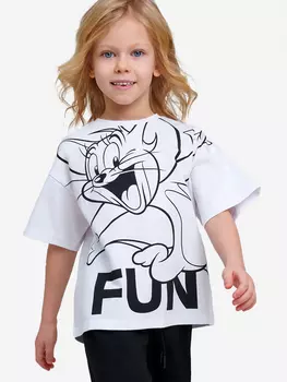 Футболка Playtoday для девочки, Белый