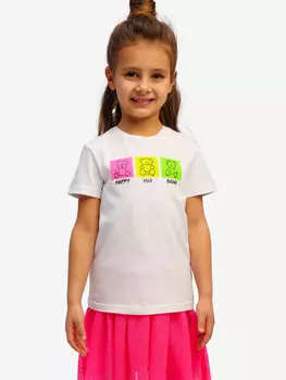 Футболка Playtoday для девочки, Белый