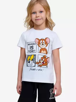 Футболка Playtoday для девочки, Белый