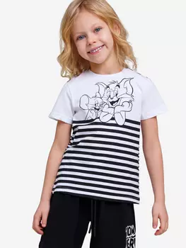 Футболка Playtoday для девочки, Белый