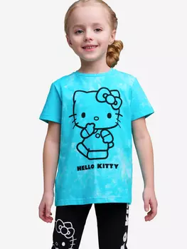 Футболка Playtoday для девочки, Голубой