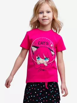 Футболка Playtoday для девочки, Розовый