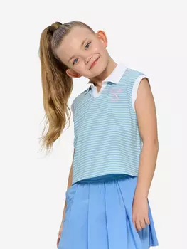 Футболка-поло спортивная для девочки Choupette, Голубой