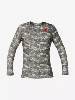 Футболка с длинным рукавом мужская MadGuy Camo-Line, Зеленый