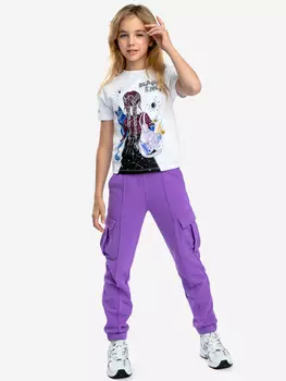 Футболка с принтом белая Button Blue, Белый