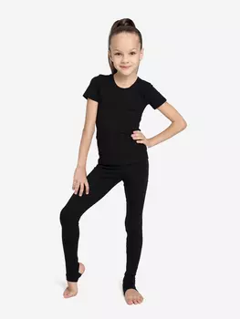 Футболка спортивная для девочки WILDWINS, Черный