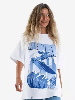 Футболка surfing in the city, Белый