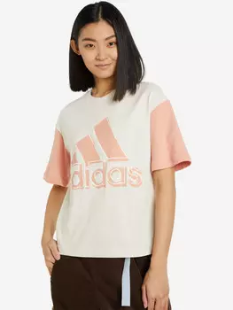 Футболка женская adidas Big Logo, Бежевый