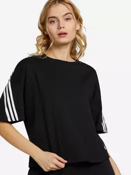 Футболка женская adidas Sportswear Future Icons 3-Stripes, Черный, размер 46-48