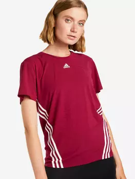 Футболка женская adidas Trainicons 3-Stripes, Красный