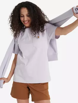 Футболка женская Carhartt K87 Pocket, Фиолетовый