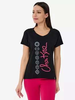 Футболка женская "Chakra" YogaDress, Черный