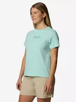 Футболка женская Columbia Rolling Bend Graphic Ss, Голубой