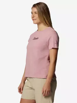 Футболка женская Columbia Rolling Bend Graphic Ss, Розовый