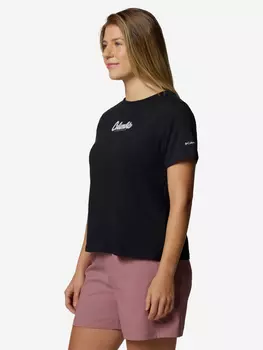 Футболка женская Columbia Rolling Bend Graphic Ss, Черный