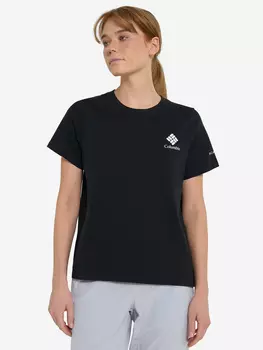 Футболка женская Columbia Rolling Bend Graphic Ss, Черный