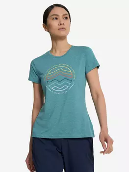 Футболка женская Columbia Sloan Ridge Graphic Ss Tee, Голубой