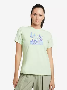 Футболка женская Columbia Sun Trek SS Graphic Tee, Зеленый