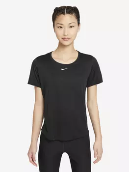 Футболка женская Nike Dri-FIT One, Plus size, Черный, размер 56-58