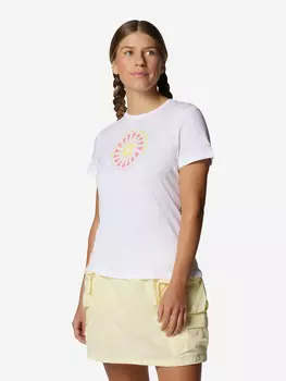 Футболка женская Columbia Ruby Springs Graphic Fitted Ss, Белый