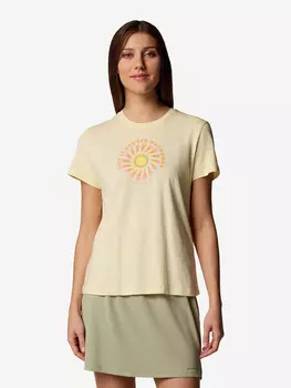 Футболка женская Columbia Ruby Springs Graphic Fitted Ss, Желтый