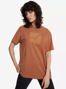 Футболка женская оверсайз FILA, Коричневый